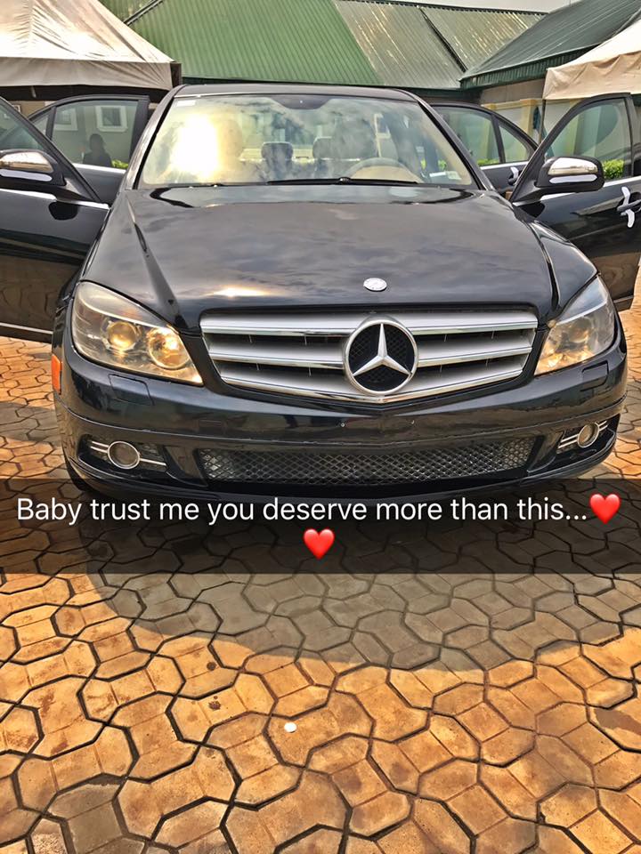 Nigerian Guy gifts his 2go Girlfriend N15m Mercedes-Benz on her Birthday