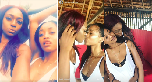 Lesbian Alert ! Former BBA star, Beverly Osu Caught Kissing her “Girlfriend” (See Video)