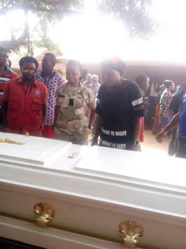 Female Soldier Who Died After her Engagement, Buried (See Photos)