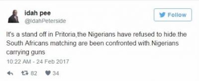 Xenophobic Attack : Nigerians in South Africa Fight Back with guns