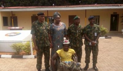 Army Commanders Meet with Crippled Man Beaten by Soldiers