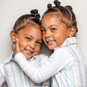 Meet the Most Beautiful Identical Twins on the Internet, their Nigerian Mum & Irish Dad