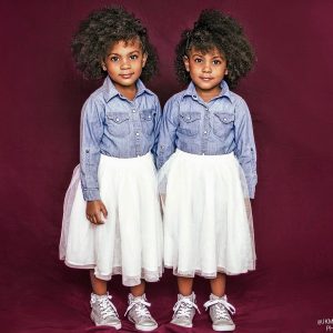 Meet the Most Beautiful Identical Twins on the Internet, their Nigerian Mum & Irish Dad
