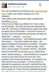 "I Saw Death with my Eyes in an Air Peace Flight that Almost Crashed" - Nigeria's Miss Tourism