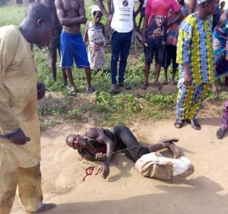 Man Caught with a Woman's Head and Hands in Lagos
