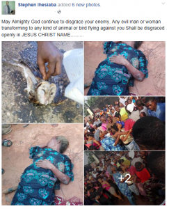 Photos of a Woman who allegedly Transformed into an Owl in Lagos