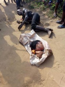 Man Caught with a Woman's Head and Hands in Lagos