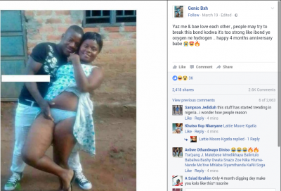 See How this Lady celebrated 4 Months Anniversary with her Boyfriend