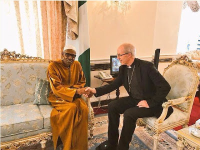 President Buhari & Archbishop of Canterbury Pictured in London today 