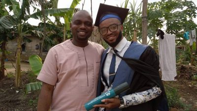 "A Dream Fulfilled" Nigerian Good Samaritan Sold his Car to Sponsor an Orphan he met during his NYSC, in the University