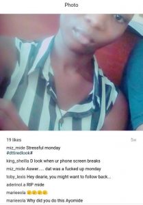 How a 100 level Student of Unilag Commited Suicide after being disgraced by her Room Mates