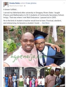 "A Dream Fulfilled" Nigerian Good Samaritan Sold his Car to Sponsor an Orphan he met during his NYSC, in the University