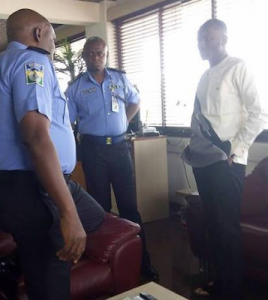 Apostle Suleman pictured at Force Headquarters after Stephanie Otobo's $5m Lawsuit against him