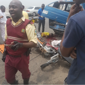 the Accident that occurred on 3rd Mainland bridge this afternoon
