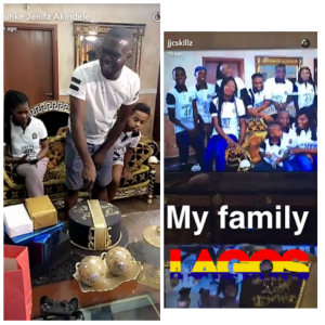 See how Funke Akindle Surprised her Husband JJC Skillz on his 40th Birthday