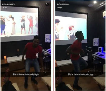 BBNaija Winner Efe visits P-Square's Banana Island Mansion (See Photos)