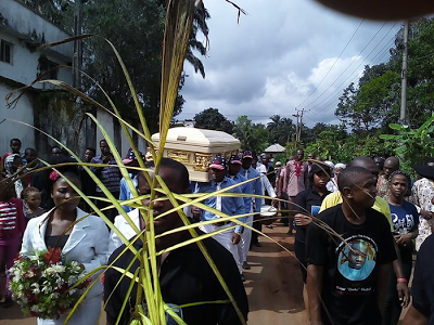 Photos from burial Ceremony of U.S Army Veteran killed by Gunmen in Imo State