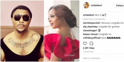 Oritsefemi Secretly got Married yesterday, See wife's Photos