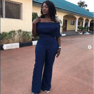 Actress, Mercy Johnson and her Figure 8 Rocks Jumpsuit (See Photos)