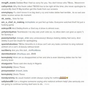 BBNaija: What? Tboss couldn't recite the national Anthem, Nigerians and her fans React