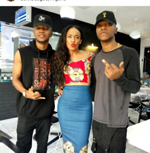 BBNaija : TBoss Meets DNA Twins (See Photos)