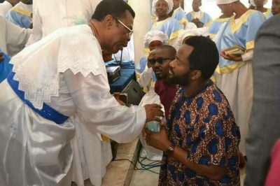 See Why Desmond Elliot Visited the Celestial Church of Christ, Surulere (Must See)