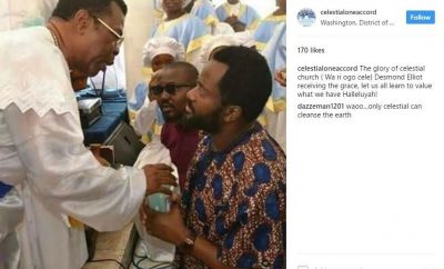 See Why Desmond Elliot Visited the Celestial Church of Christ, Surulere (Must See)